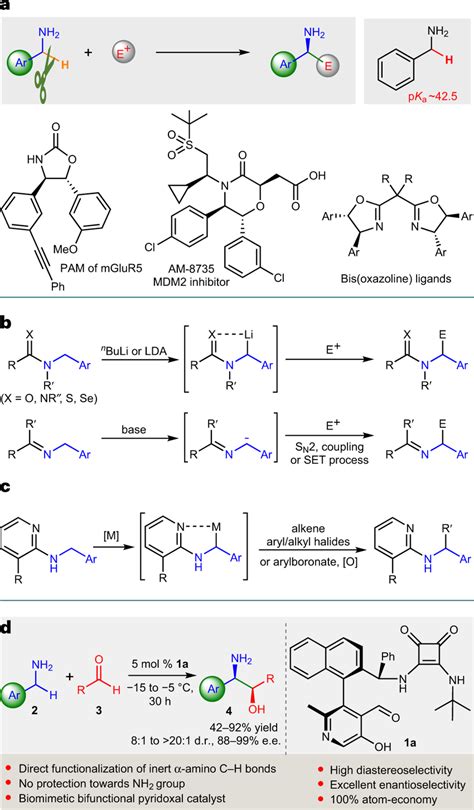 α C‒H functionalization of benzylamines a, Strategy for the synthesis ...