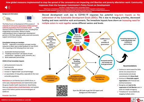 How the pandemic impacts development work – poster presentation during the international COVID ...