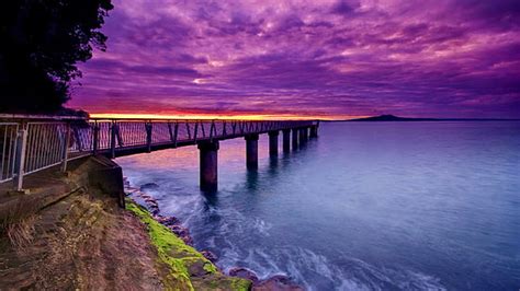 HD wallpaper: Exotic beach near Cancun, Mexico, colorful, dusk, amazing, purple | Wallpaper Flare