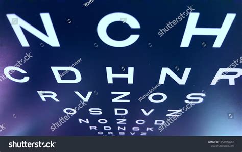Downward Perspective Eye Vision Chart Letters Stock Photo 1853074612 | Shutterstock