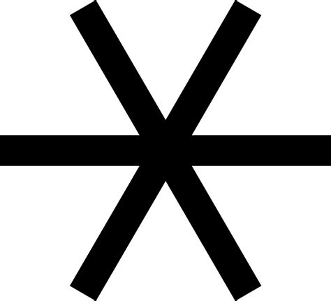 Leoxicon: The double life of the asterisk sign