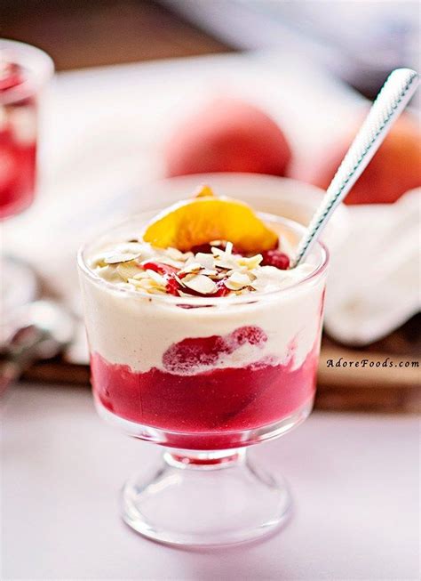 Perfect summer dessert - Peach Melba! Sweet, caramelized peaches served ...