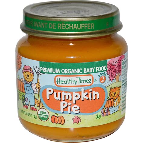 Healthy Times, Premium Organic Baby Food, Pumpkin Pie, Stage 2, 4 oz ...