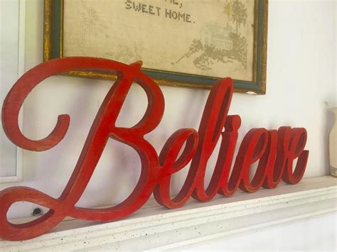 Believe sign Carved Wood believe sign shabby chic signsaged | Etsy