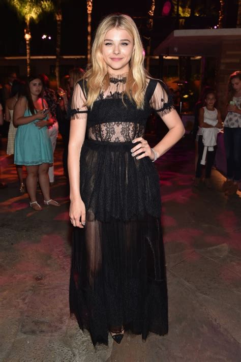 Chloe Grace Moretz Wears Two Black Dresses at “If I Stay” Events