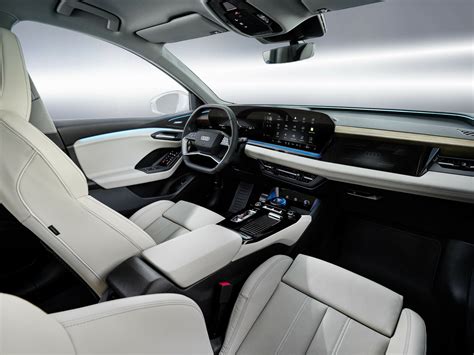 Audi Q6 E-Tron Interior Revelead, Front Passengers Getting a Display of ...