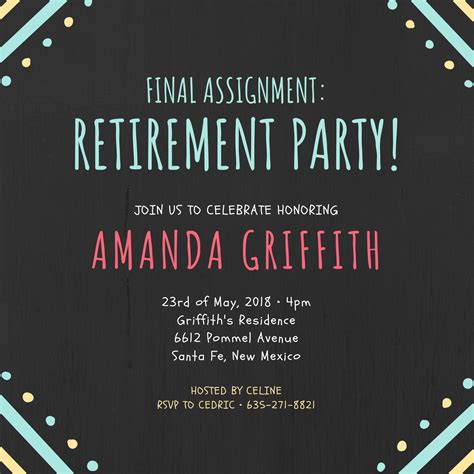 Retirement Party Invitation