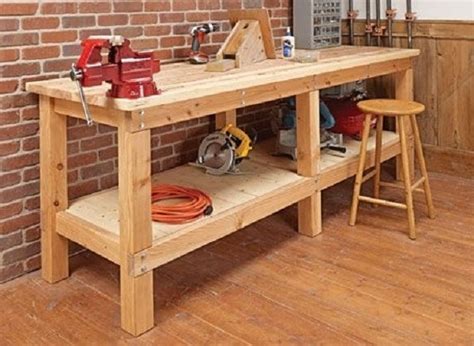 Heavy Duty Plank Workbench Woodsmith Plans Shop Ideas – Whole Mom