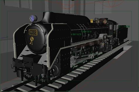 Steam locomotive D51 3D model | CGTrader