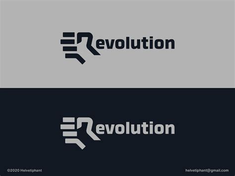 Revolution - logo concept by Helvetiphant™ on Dribbble