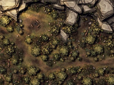 Forest Road with Cave | Inkarnate - Create Fantasy Maps Online