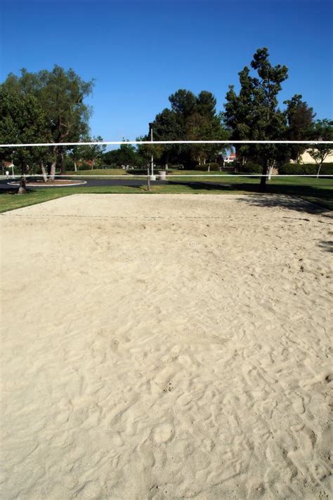 Sand Volleyball Court stock image. Image of ball, spike - 824061