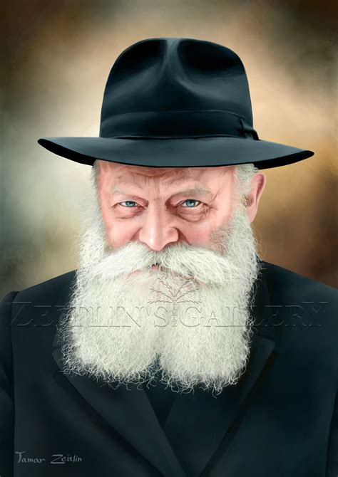 Rabbi Mennachem Mendel Schneerson the Lubavitcher Rebbe the Rebbe of Chabad Print on Canvas ...