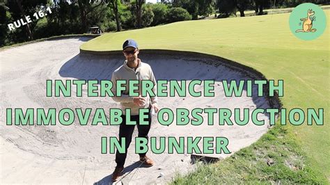 Ball at Rest on Immovable Obstruction in a Bunker - Golf Rules Explained - FOGOLF - FOLLOW GOLF