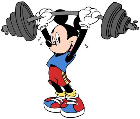 Mickey at the Gym | Mickey mouse cartoon, Mickey mouse art, Mickey ...