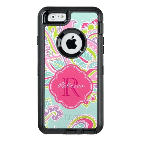 Colorful Bohemian Paisley Custom Monogram OtterBox Defender iPhone Case #Zazzle Iphone 6 Cases ...