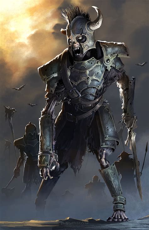 ArtStation - Undead Army, Brian Valeza | Skeleton warrior, Fantasy art ...