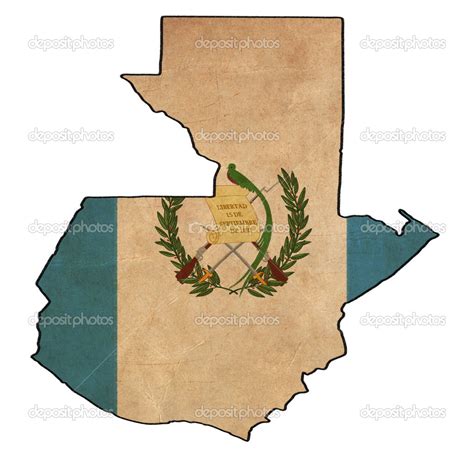 Guatemala map on Guatemala flag drawing ,grunge and retro flag — Stock Photo © taesmileland ...