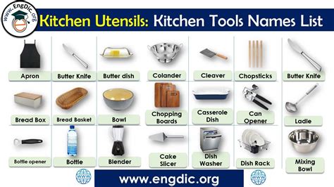20 Kitchen Utensils And Uses For Home And Business | vlr.eng.br