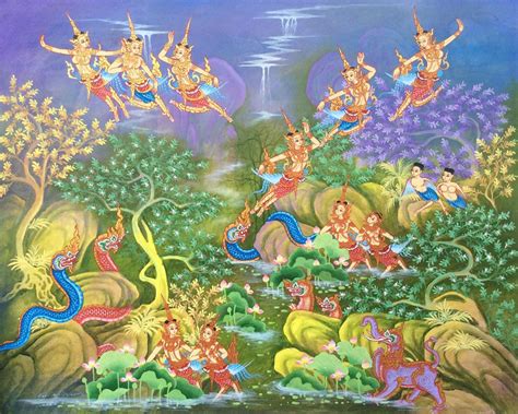 Kinnaree Thai Painting - Buy Famous Art For Sale Online