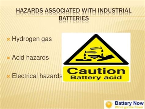 Battery – safety and handling