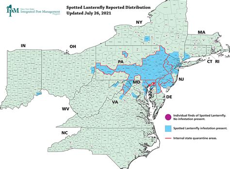 Spotted Lanternfly Map - Stop SLF