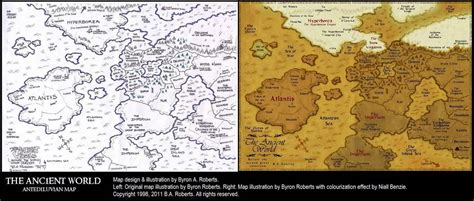 ANCIENT WORLD - Antediluvian Map by Byron-Bal-Sagoth on DeviantArt