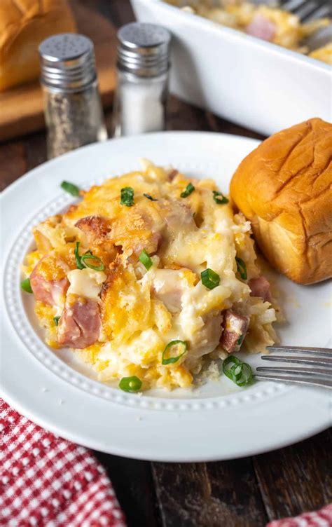 Ham and Cheese Hash Brown Casserole | Butter Your Biscuit