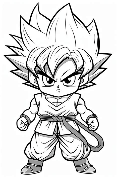 Goku Coloring page | For Kids & Adults | Cartoon coloring pages ...