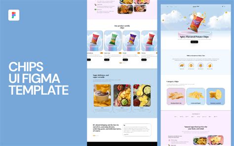 Chips UI Figma Template Website #294274 - TemplateMonster