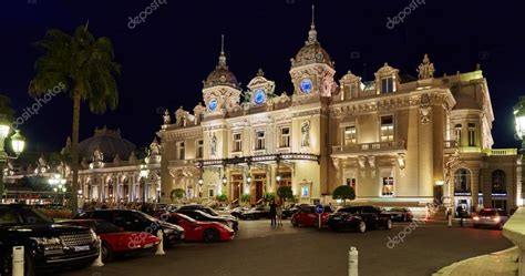 Monaco, Monte-Carlo, 04.09.2015: Casino Monte-Carlo in the night, hotel de Paris, night ...