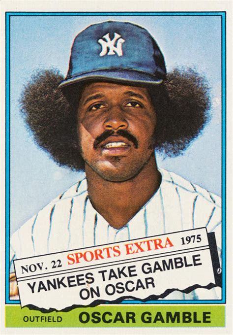 The story behind Oscar Gamble’s 1976 baseball card and that Hall of ...