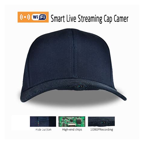 Spy Camera Hat in Digital Video Recorders,Smart Live Streaming Hidden Camera WiFi Spy Hat