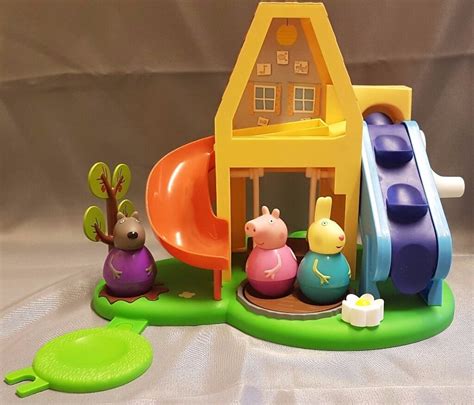 Peppa Pig Weebles, Peppa's Tree House Play Set with Peppa, Rebecca and ...