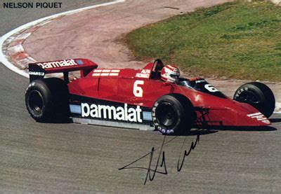 Nelson Piquet-autograph collection of Carlos Ghys