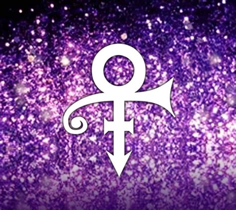 Download Prince Symbol In Purple Glitters Wallpaper | Wallpapers.com