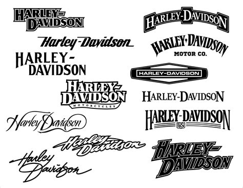 Harley Davidson logo SVG Bundle. Moto brand emblem vector | Etsy ...