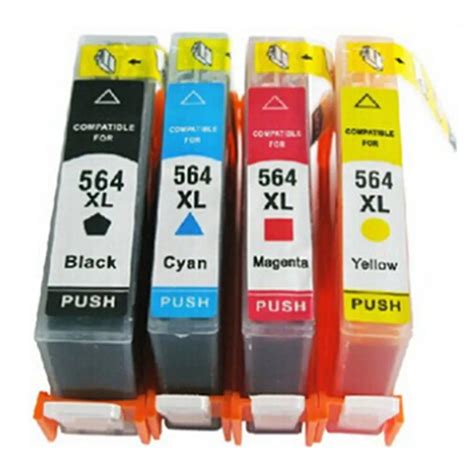 4 Pk 564 XL 564XL Ink Cartridges Replacement For HP HP564 HP564XL ...