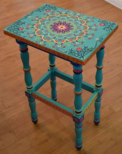 Made to Order. SOLD. This is an Example. Hand Painted Furniture, Boho Style. Painted Furniture ...