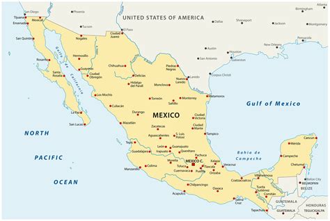 Mexico Capital City Map