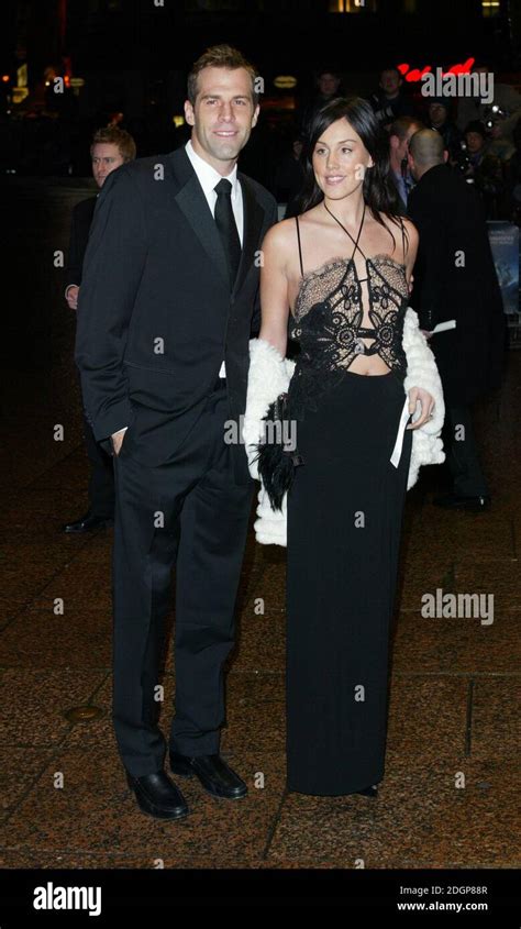 Greg Rusedski and wife at the premiere of Master And Commander in ...