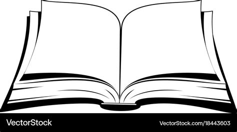 Open book Royalty Free Vector Image - VectorStock