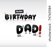 Happy Birthday Dad Greeting Card Free Stock Photo - Public Domain Pictures