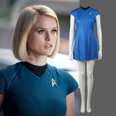 Star Trek Costumes Cosplay Star Trek Into Darkness Carol Marcus Original Blue Woman Uniform ...