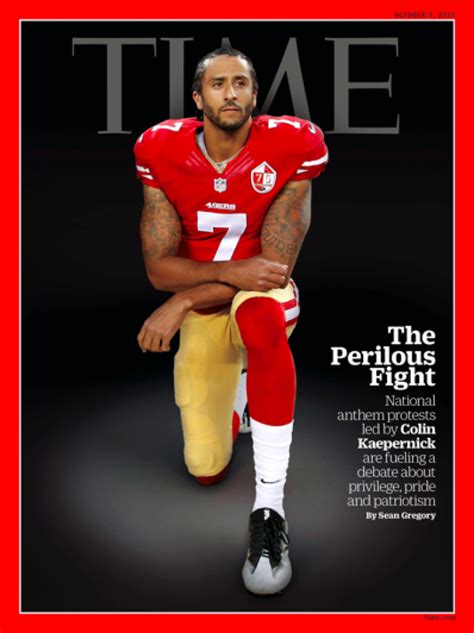 Colin Kaepernick Kneeling Covers 'TIME' Magazine