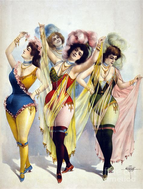 American Burlesque Costumes 1899 Photograph by Photo Researchers