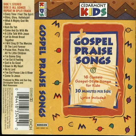 Cedarmont Kids – Gospel Praise Songs (2000, Cassette) - Discogs