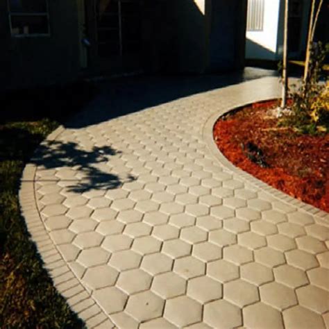 DIY Path Maker Mold 30*30cm Hexagon Manually Driveway Paving Cement ...