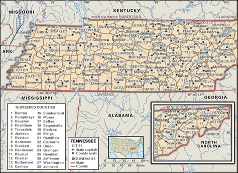 Historical Facts of the State of Tennessee Counties Guide