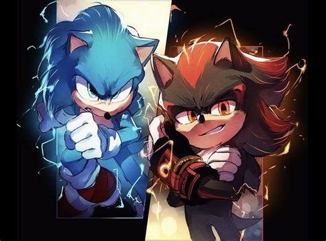 What if Movie Sonic met Movie Shadow | Sonic and shadow, Shadow the ...